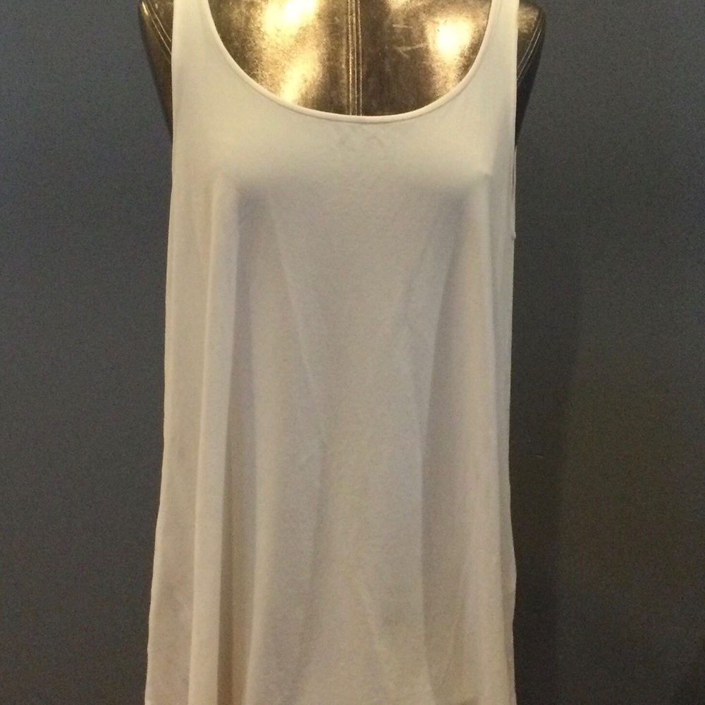 Eileen Fisher Ivory 100% Silk Top